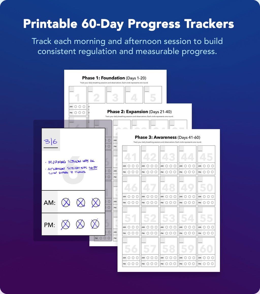 BREATHmg - A 60-Day Guided Breath Training System to Regulate Your Nervous System